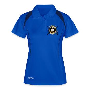 Billardkugel - Frauen Polo atmungsaktiv - Königsblau/Navy - Vorne
