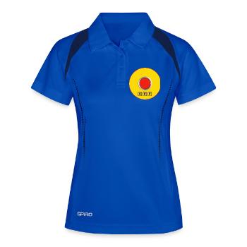Arrêt pour logorrhéique - Polo respirant Femme - bleu roi/marine - Devant