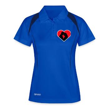 Couple Silhouette Love Romance Valentine's Day Boyfriend - Women's Polo breathable - royal/navy - Front