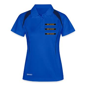 Growth Can Be Messy Persönlich Wachstum Zitat Logo - Frauen Polo atmungsaktiv - Königsblau/Navy - Vorne