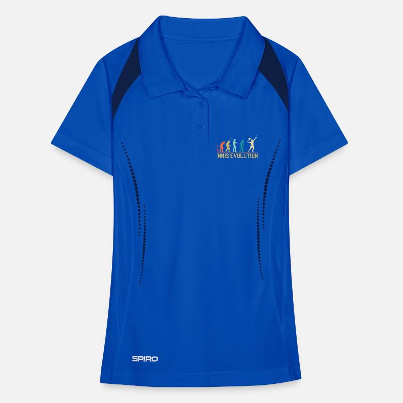 Tennis Evolution Evolution Conception graphique Polo respirant Femme