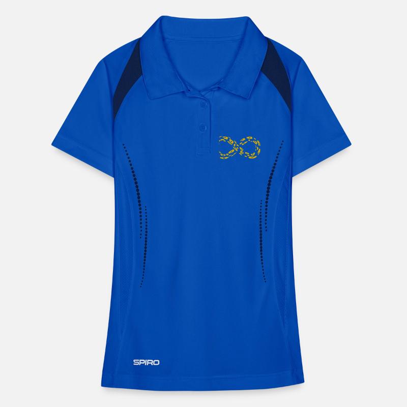 Leopard Infinity Loop (alternate) Women's Polo breathable