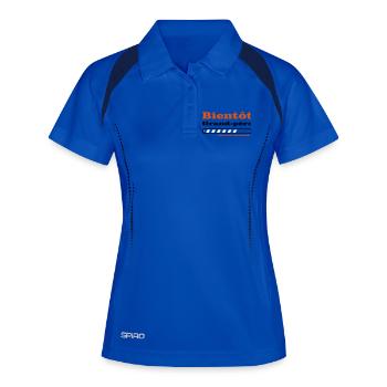 bientôt grand père  - Polo respirant Femme - bleu roi/marine - Devant