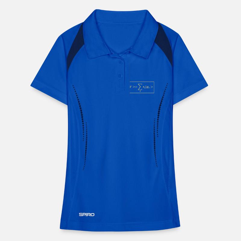 Quantenphysik Quanten Physik Quantensprung Frauen Polo atmungsaktiv