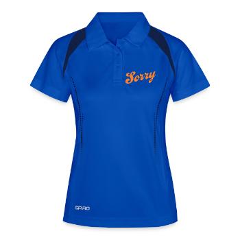 Sorry – Minimalist statement - Women's Polo breathable - royal/navy - Front