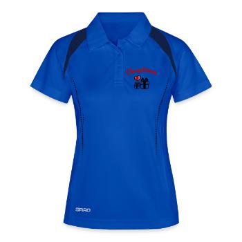 Noël - Polo respirant Femme - bleu roi/marine - Devant