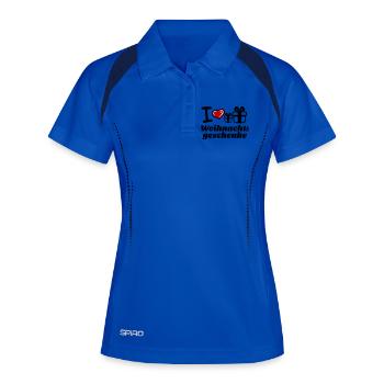 J’adore les cadeaux de Noël - Polo respirant Femme - bleu roi/marine - Devant