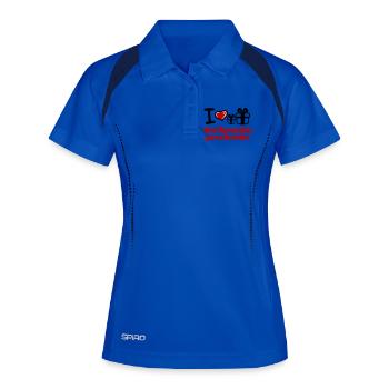 J’adore les cadeaux de Noël - Polo respirant Femme - bleu roi/marine - Devant