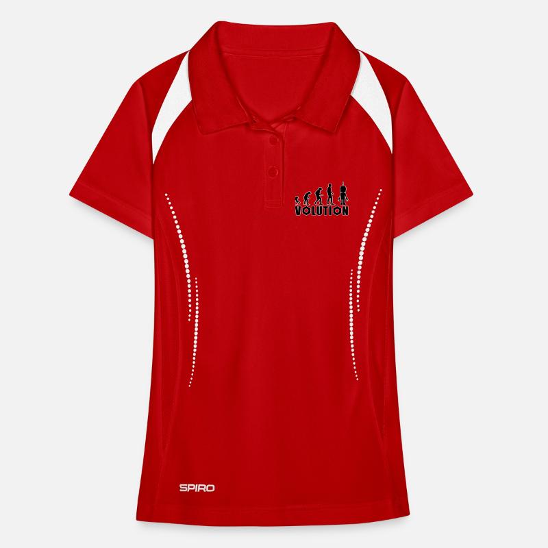 Evolution from human to android Women's Polo breathable