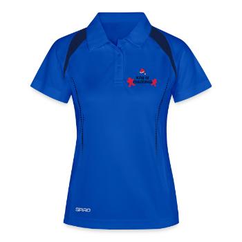 noël roi - Polo respirant Femme - bleu roi/marine - Devant