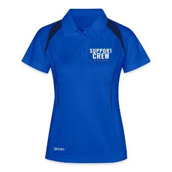 Support Crew Marathon Run Team Motivation Sports - Women's Polo breathable - royal/navy - Front