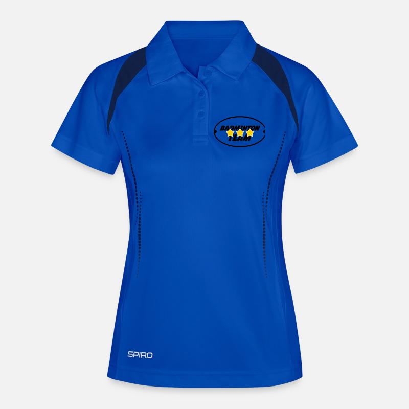 Badminton Team - Women's Polo breathable - royal/navy