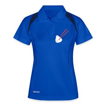 Dim Sum - Frauen Polo atmungsaktiv - Königsblau/Navy - Vorne