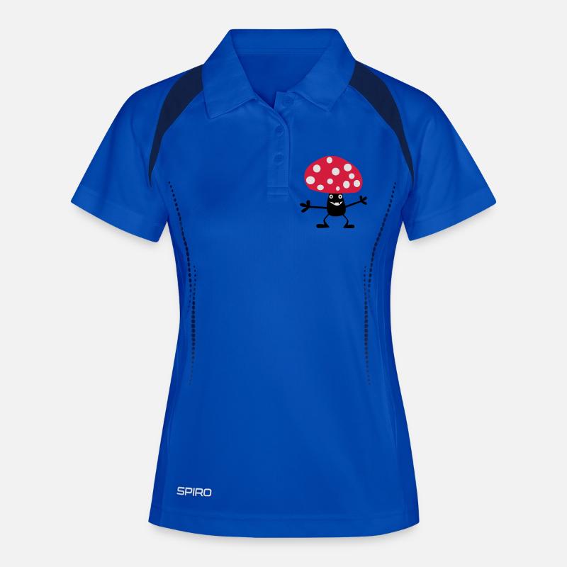 Toadstool vilain - Polo respirant Femme - bleu roi/marine