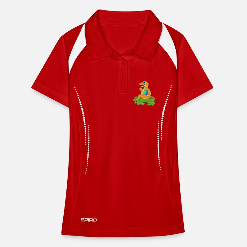 Lizard Easter Easter Egg Women's Polo breathable