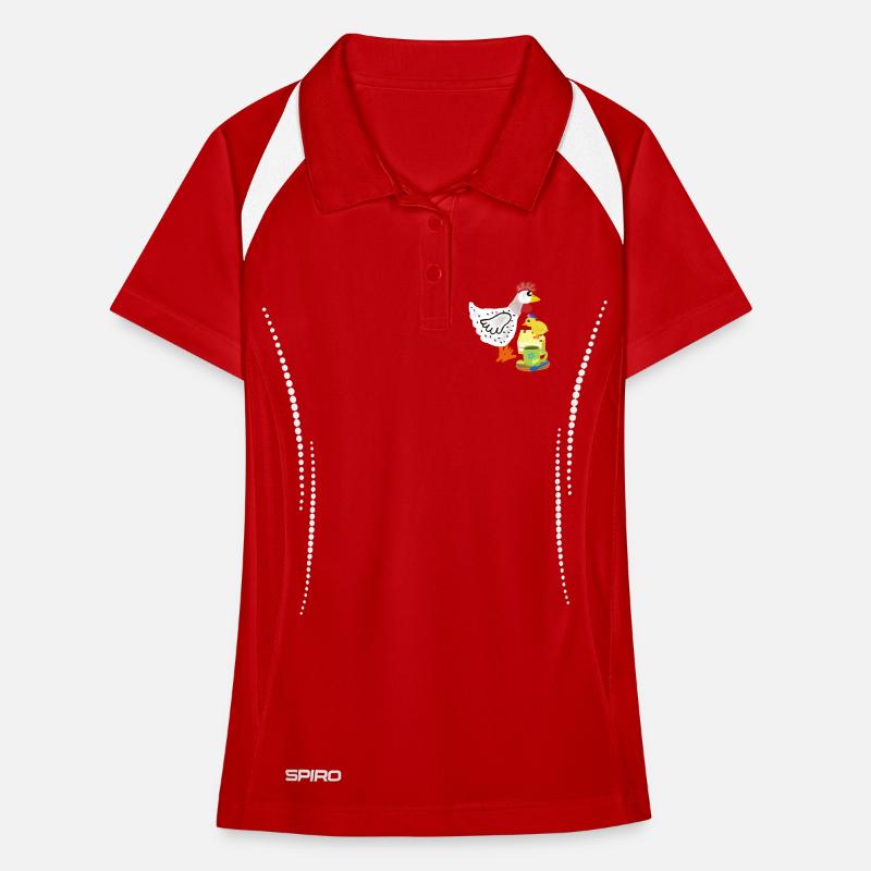 Breakfast Chicken Cake Chick Duo Women's Polo breathable
