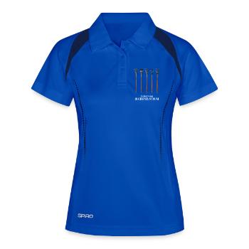 Rechenzentrum Gärtner Baumschule Hobbygärtner - Frauen Polo atmungsaktiv - Königsblau/Navy - Vorne