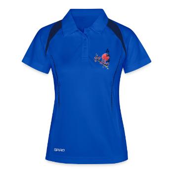 japan Kirschblüte japanisch anime asiatisch - Frauen Polo atmungsaktiv - Königsblau/Navy - Vorne