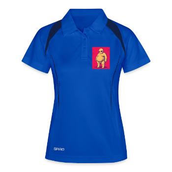 Bold Alien - Frauen Polo atmungsaktiv - Königsblau/Navy - Vorne