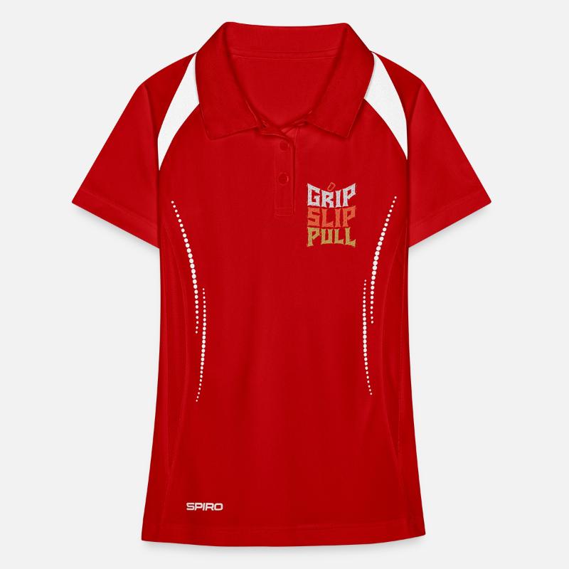 Grip Slip Pull Graphic Tee Polo respirant Femme