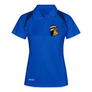 Schnecke Reggae Musik Rasta Haare Mütze Jamaika - Frauen Polo atmungsaktiv - Königsblau/Navy - Vorne
