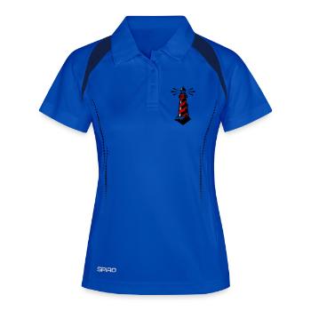 Icône de la Côte du Phare - Polo respirant Femme - bleu roi/marine - Devant