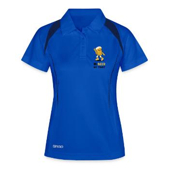 In Beer We Trust - Women's Polo breathable - royal/navy - Front
