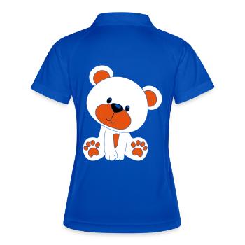 teddy bear - Women's Polo breathable - royal/navy - Back