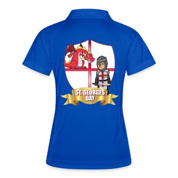 St George Day Dragon Knight - Women's Polo breathable - royal/navy - Back