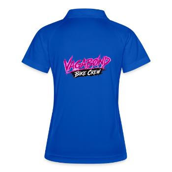 VAGABØ ND_BIKE_CREW_2 - Polo respirant Femme - bleu roi/marine - Dos