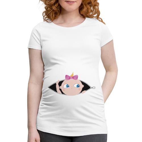 Lustiges Schwangerschafts Shirt (Mädchen) - Frauen Schwangerschafts-T-Shirt