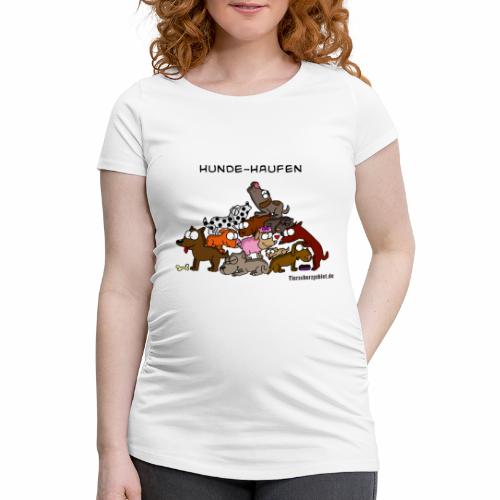 Hundehaufen - Frauen Schwangerschafts-T-Shirt