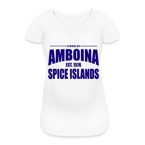 Cidade de Amboina - Blue - Vrouwen zwangerschap-T-shirt
