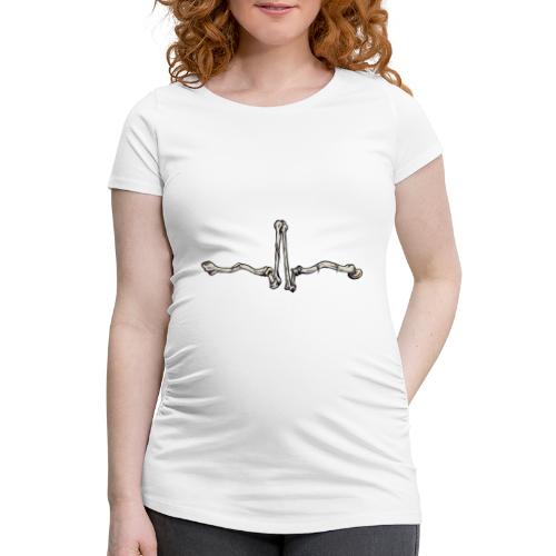 Knochen EKG - Frauen Schwangerschafts-T-Shirt