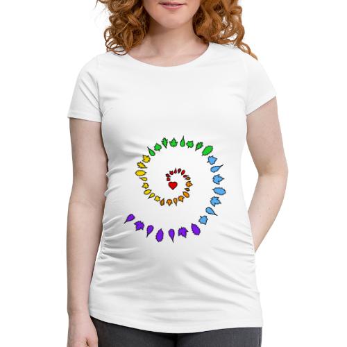 Spirale Arcobaleno - Maglietta gravidanza da donna