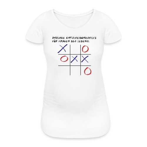 Tic-Tac-Toe - Frauen Schwangerschafts-T-Shirt