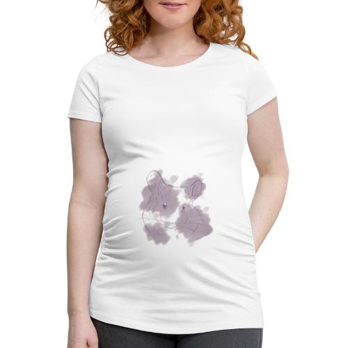 Violet splash chinchilla 2 - Naisten äitiys-t-paita