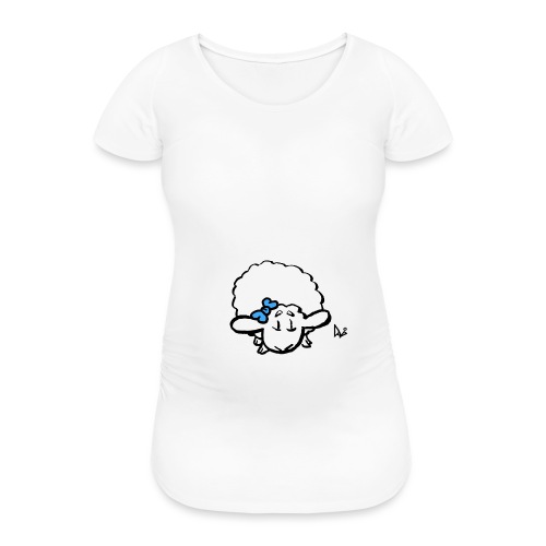 Vauvan karitsa (sininen) - Naisten äitiys-t-paita