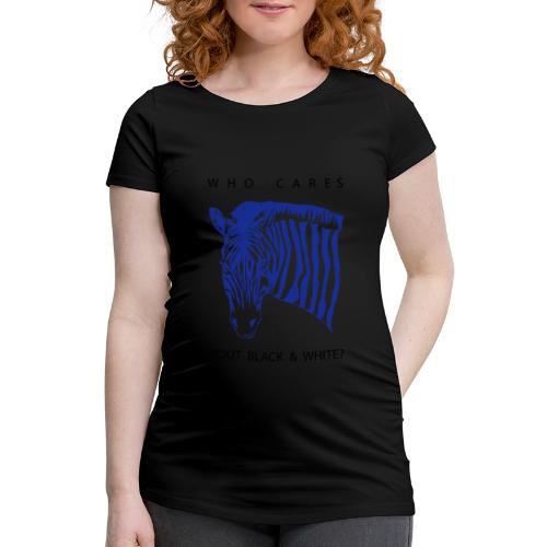 Zebra Who Cares? - Frauen Schwangerschafts-T-Shirt