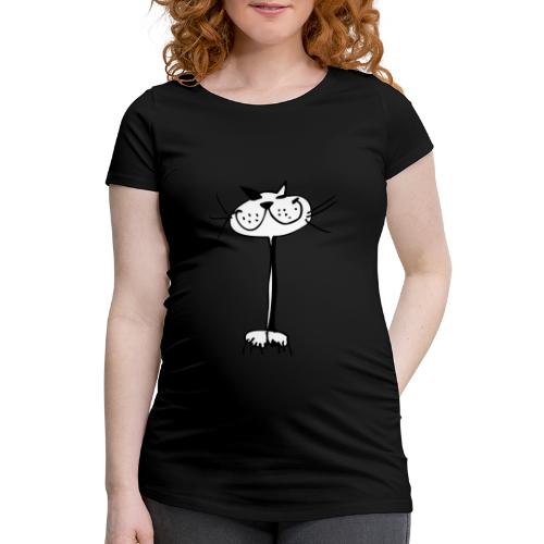 Katze - Frauen Schwangerschafts-T-Shirt