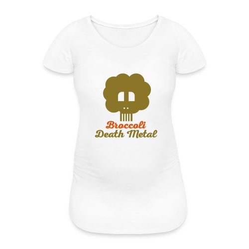 broccoli_death_metal_-10--ai - Frauen Schwangerschafts-T-Shirt