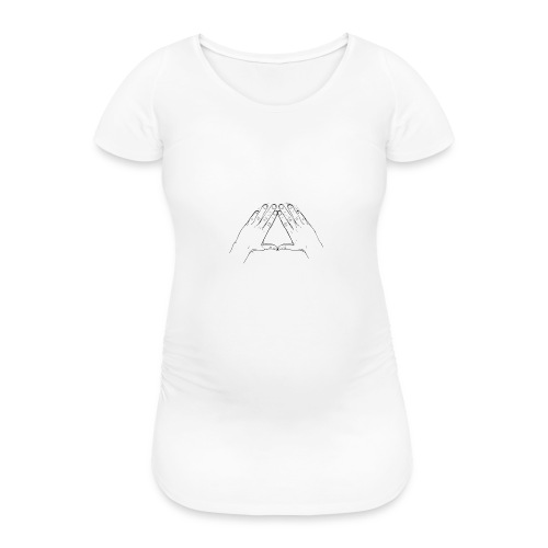 Hand Triangle Hoodie Women - Frauen Schwangerschafts-T-Shirt