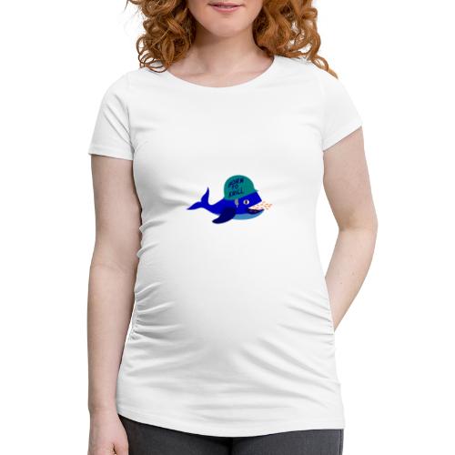 BORN TO KRILL ! (baleine, armée) - T-shirt de grossesse Femme