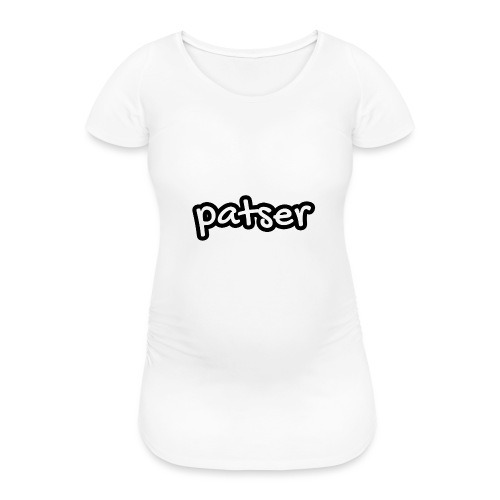 Patser - Basic White - Vrouwen zwangerschap-T-shirt