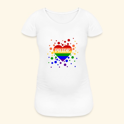 Pridedot - Frauen Schwangerschafts-T-Shirt