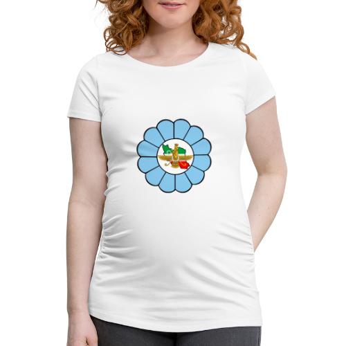 Faravahar Iran Lotus Colorful - Koszulka ciążowa