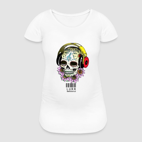 smiling_skull - Women's Pregnancy T-Shirt 