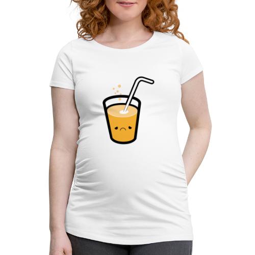 kawaii glas mit strohalm - Frauen Schwangerschafts-T-Shirt