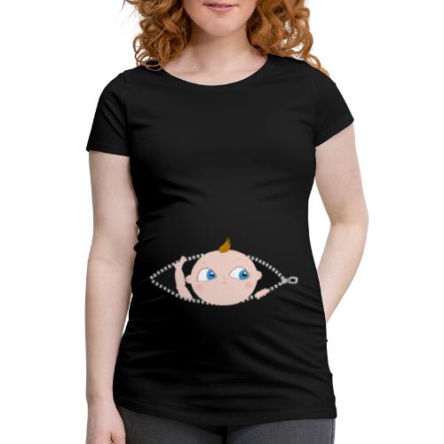 Lustiges Schwangerschafts T-Shirt (Bub) - Frauen Schwangerschafts-T-Shirt