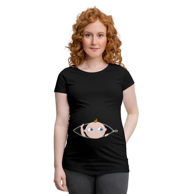 Lustiges Schwangerschafts T-Shirt (Bub)